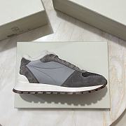 Fortok Brunello Cucinelli sneakers with fur lining Lace-up Grey - 3