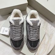 Fortok Brunello Cucinelli sneakers with fur lining Lace-up Grey - 6