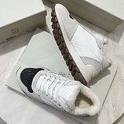 Fortok Brunello Cucinelli sneakers with fur lining Lace-up White - 3