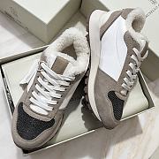 Fortok Brunello Cucinelli sneakers with fur lining Lace-up Brown - 5