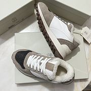 Fortok Brunello Cucinelli sneakers with fur lining Lace-up Brown - 3