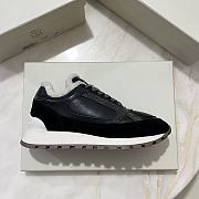 Fortok Brunello Cucinelli shearling-lined suede and leather runners Black - 6