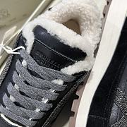 Fortok Brunello Cucinelli shearling-lined suede and leather runners Black - 4
