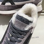 Fortok Brunello Cucinelli shearling-lined suede and Fur runners Grey - 5