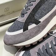 Fortok Brunello Cucinelli shearling-lined suede and Fur runners Grey - 3