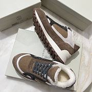 Fortok Brunello Cucinelli shearling-lined suede and Fur runners Brown - 4