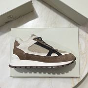 Fortok Brunello Cucinelli shearling-lined suede and Fur runners Beige - 3