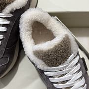 Fortok Brunello Cucinelli sneakers with a suede and Fur Grey - 3