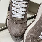 Fortok Brunello Cucinelli sneakers with a suede and Fur Brown - 5