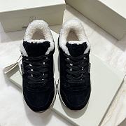 Fortok Brunello Cucinelli sneakers with a suede and Fur Black - 3