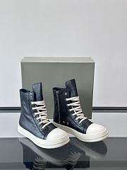 Fortok Rick Owens Ramones High-Top Sneakers Black - 1