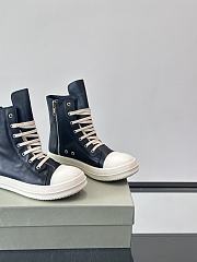 Fortok Rick Owens Ramones High-Top Sneakers Black - 6