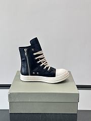 Fortok Rick Owens Ramones High-Top Sneakers Black - 5