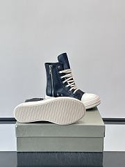 Fortok Rick Owens Ramones High-Top Sneakers Black - 4