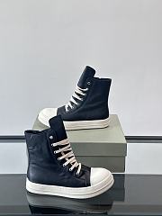 Fortok Rick Owens Ramones High-Top Sneakers Black - 3
