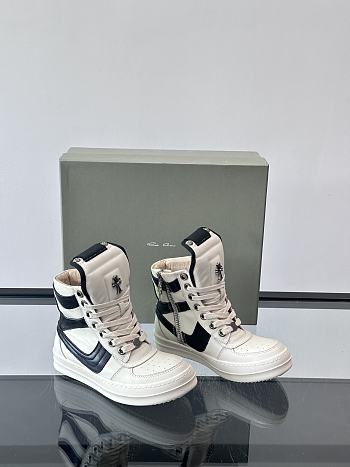 Fortok Rick Owens x Chrome Hearts Geobasket sneakers White