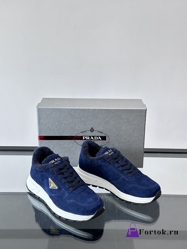Fortok Prada Prax 01 sneakers Suede Blue - 1