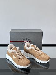 Fortok Prada Prax 01 sneakers Suede Light Brown  - 1