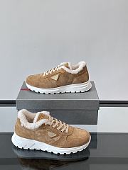 Fortok Prada Prax 01 sneakers Suede Light Brown  - 4