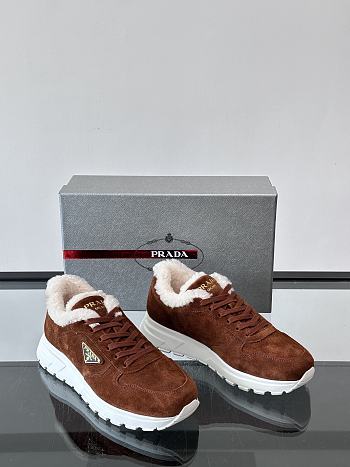 Fortok Prada Prax 01 sneakers Suede Brown