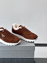 Fortok Prada Prax 01 sneakers Suede Brown - 3