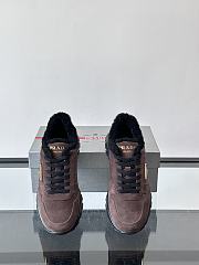 Fortok Prada Prax 01 sneakers Suede Chocolate Brown - 6