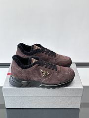 Fortok Prada Prax 01 sneakers Suede Chocolate Brown - 4