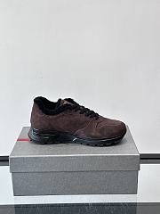 Fortok Prada Prax 01 sneakers Suede Chocolate Brown - 3