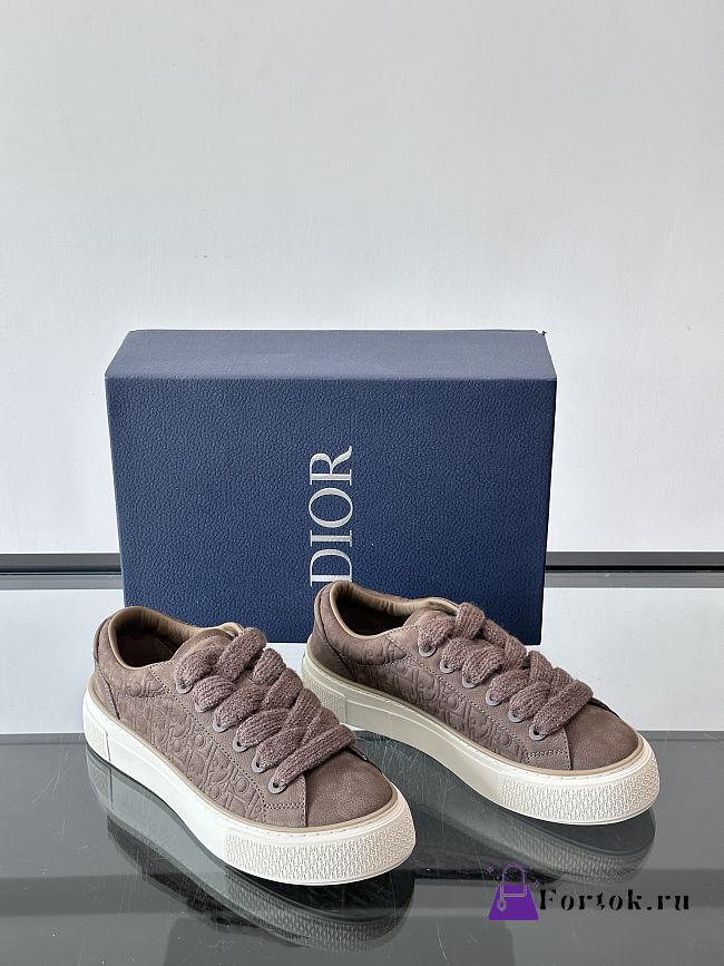 Fortok Dior B33 Spin Sneakers Brown - 1