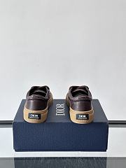 Fortok Dior B33 Spin Sneakers Chocolate Brown - 4