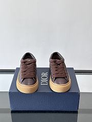 Fortok Dior B33 Spin Sneakers Chocolate Brown - 3