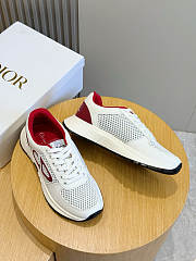 Fortok Dior B27 Uptown Low-Top sneakers White - Red - 3