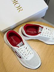 Fortok Dior B27 Uptown Low-Top sneakers White - Red - 2