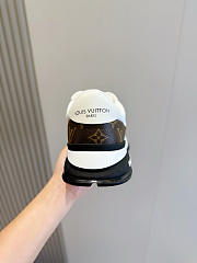 Fortok Louis Vuitton Run Away sneaker in white and brown Monogram canvas - 5