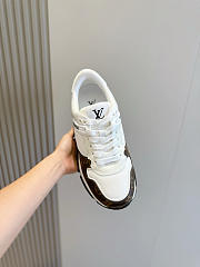 Fortok Louis Vuitton Run Away sneaker in white and brown Monogram canvas - 6