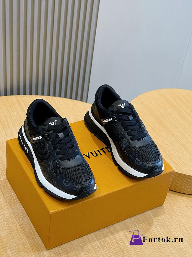 Fortok Louis Vuitton Run Away sneaker in Black Monogram canvas - 1