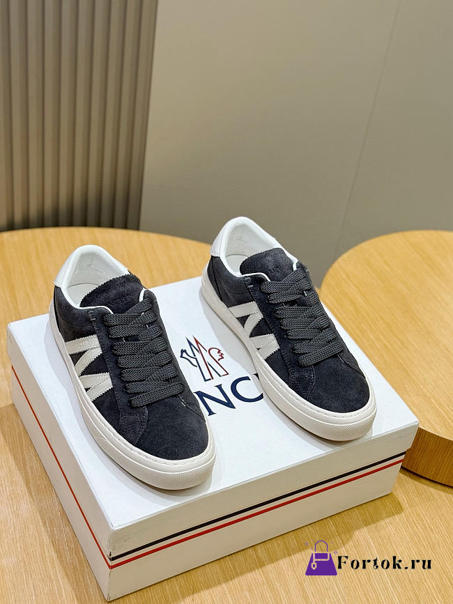 Fortok Moncler suede sneakers Blue - 1