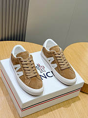 Fortok Moncler suede sneakers Brown - 1