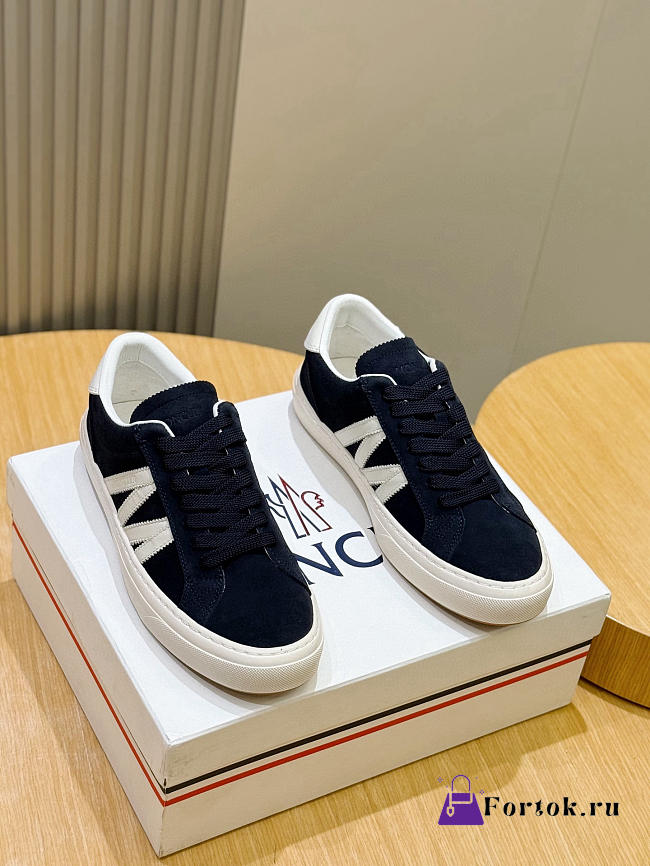 Fortok Moncler suede sneakers Navy Blue - 1