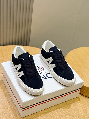 Fortok Moncler suede sneakers Navy Blue