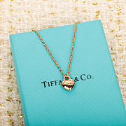 Fortok Tiffany & Co Double Heart Tag Necklace Gold/ Silver - 6