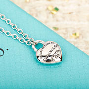 Fortok Tiffany & Co Double Heart Tag Necklace Gold/ Silver - 5