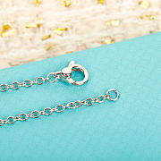 Fortok Tiffany & Co Double Heart Tag Necklace Gold/ Silver - 4