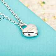 Fortok Tiffany & Co Double Heart Tag Necklace Gold/ Silver - 2