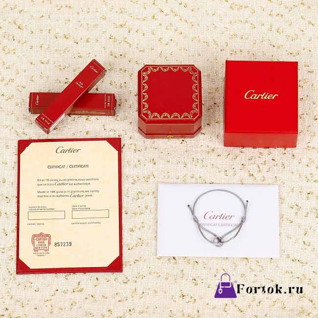 Fortok Cartier Trinity Bracelet in Grey - 1