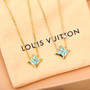 Fortok Louis Vuitton in Blue necklace Gold/ Rose Gold  - 2