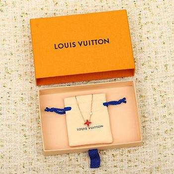 Fortok Louis Vuitton in Red necklace