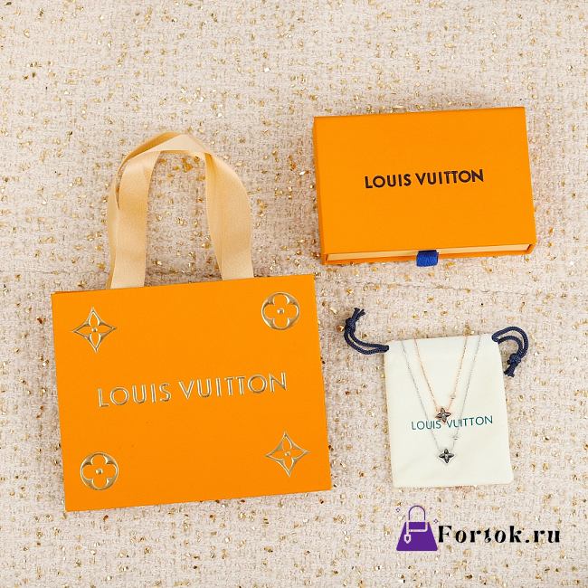 Fortok Louis Vuitton in Black necklace Gold/ Silver - 1