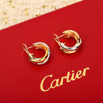 Fortok Cartier Trinity Earrings Gold