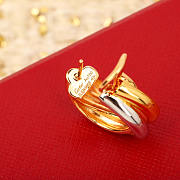 Fortok Cartier Trinity Earrings Gold - 5